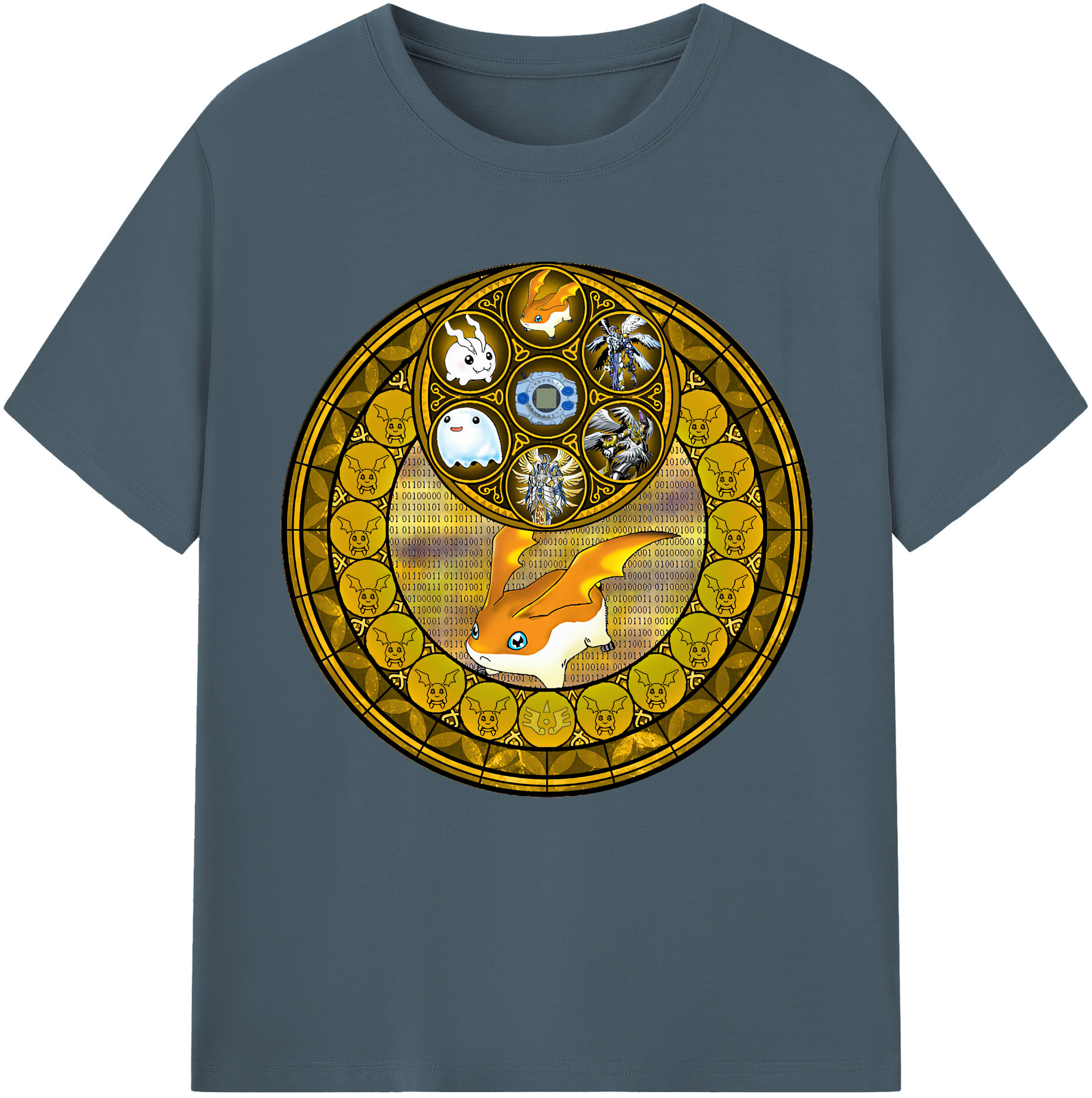（画像用） Digimon デジタルモンスター/デジモン 綿100％半袖Tシャツ（フロントプリント）